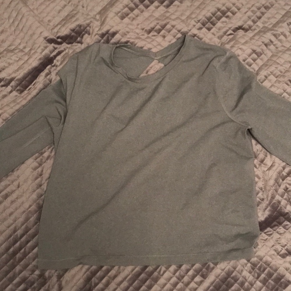 Lulu lemon open back long sleeve